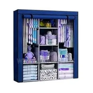 High Quality 3 Columns Metallic Portable Wardrobe