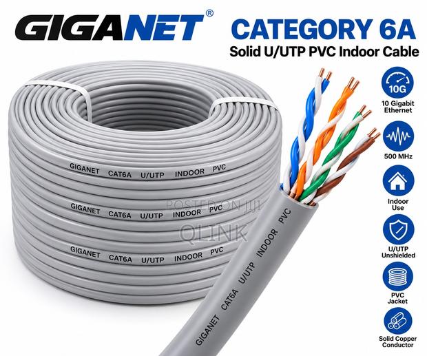 Giganet Category 6A Solid U/Utp PVC INDOOR Cable - main view
