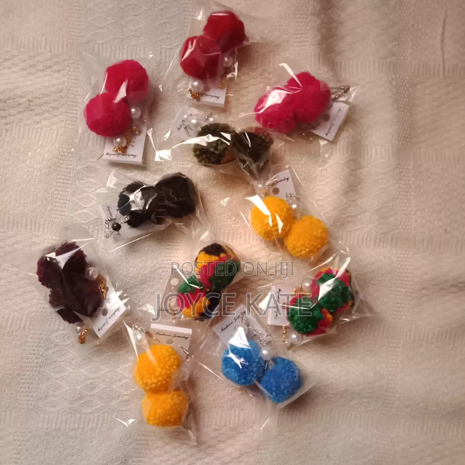 Pompom Earrings