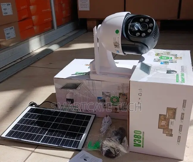 V380 Single Lens 4G Solar CCTV Camera – Night Vision