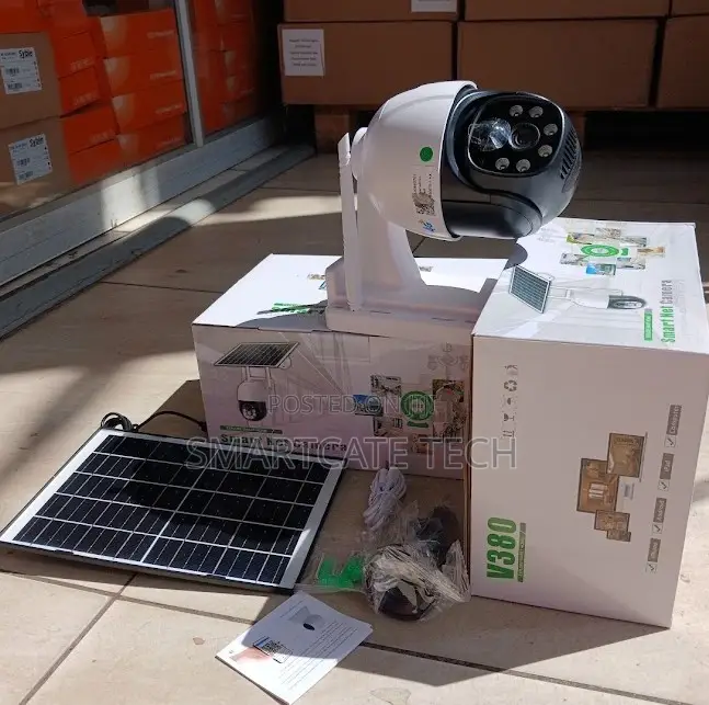 4G V380 Single Lens Solar CCTV Camera – Easy Installation