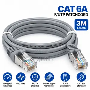 Giganet Cat 6a F/Utp 3m Patchcord