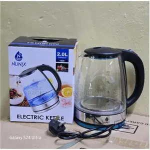 Nunix Electric Kettle Water Heater & Boiler Jug- Coil Less- Glass Jug