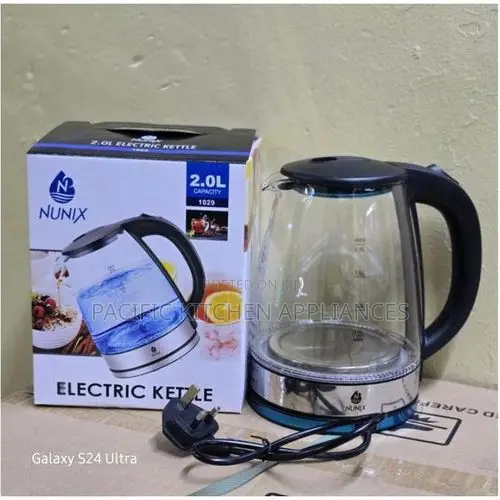 Nunix Electric Kettle Water Heater & Boiler Jug- Coil Less- Glass Jug