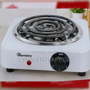 Ramtons RM/250 - Single Spiral Plate Cooker - Silver (1YR WRTY) 