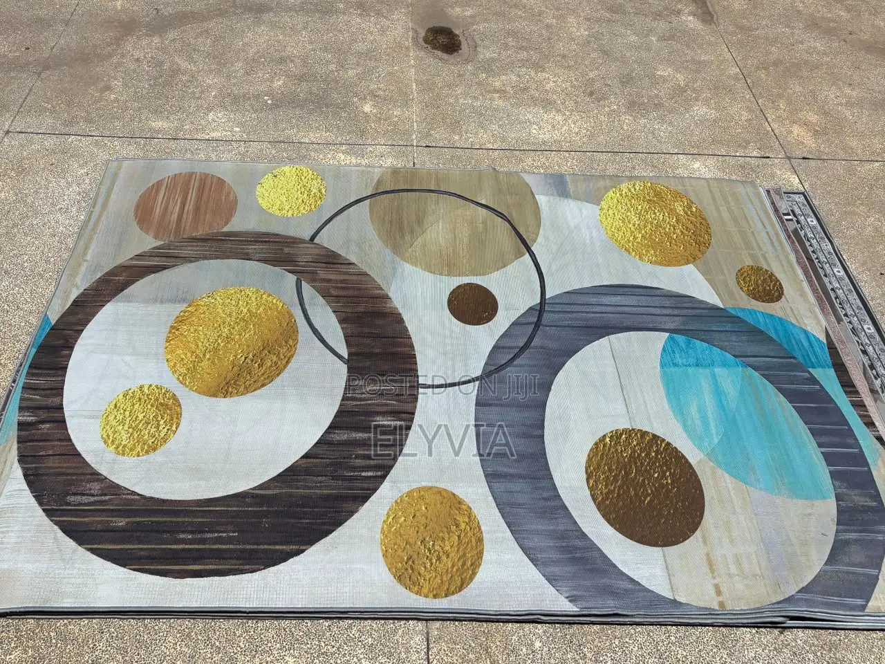 3D Abstract Geometric Carpet