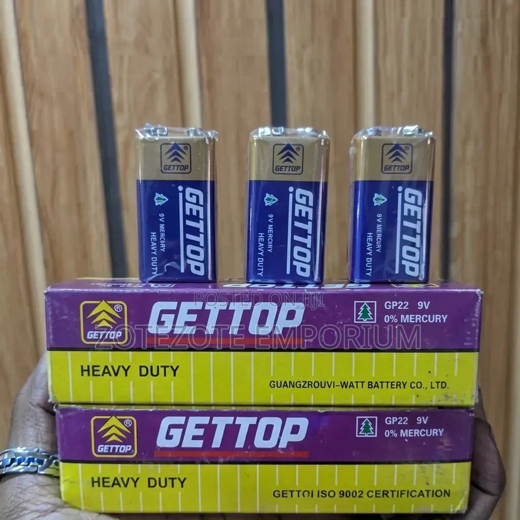 10 PCS Gettop 9v Batteries