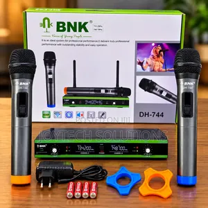 BNK DH-744 Wireless Microphone Set – Clear Sound & Long Range