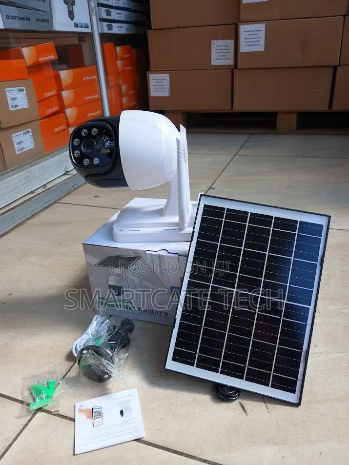 V380 Single Lens 4G Solar CCTV Camera With SIM Slot