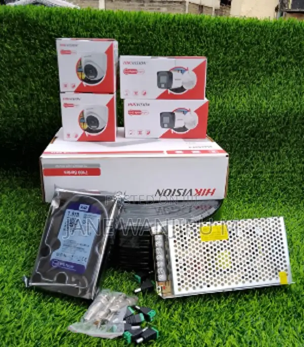 Hikvision 4 Camera Full HD Smart Hybrid Security System