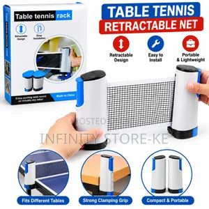 Retractable Table Tennis Net With Portable Clamps for Home and Office