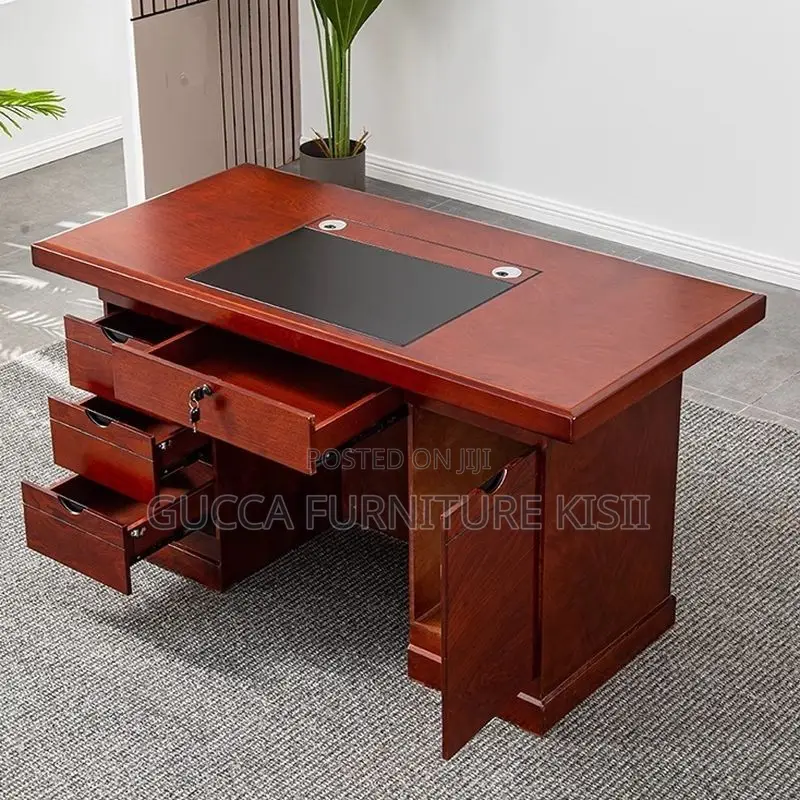 140CM Mahogany Office Desk