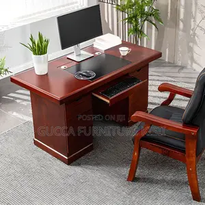 140CM Mahogany Office Desk