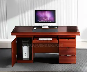 140CM Mahogany Office Desk