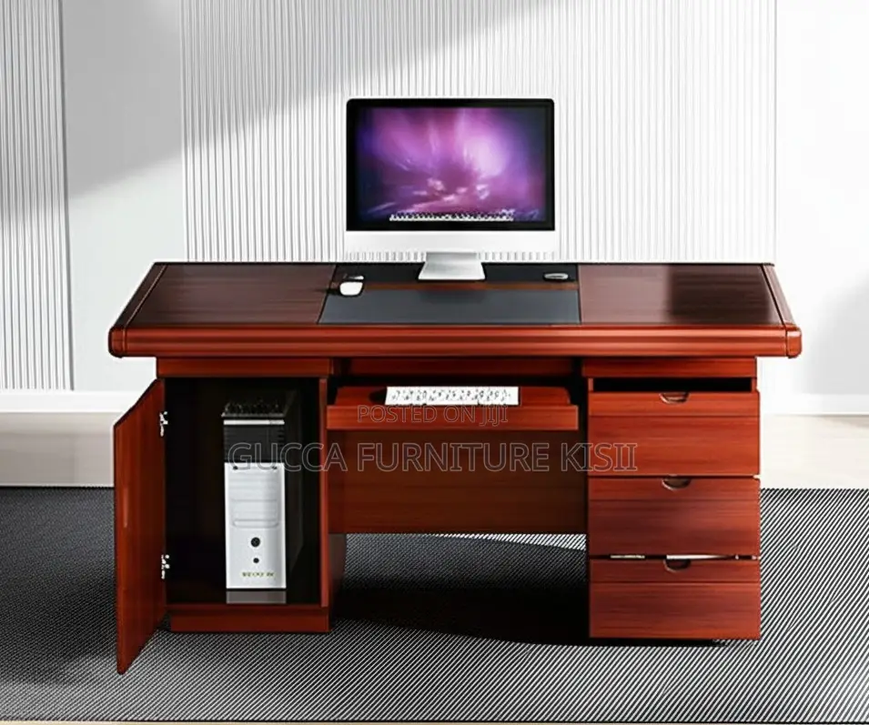 140CM Mahogany Office Desk