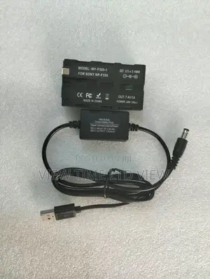 Sony NP-F550 Dummy Battery With USB/DC Power Adapter Cable
