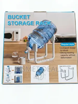 Water Dispenser Bucket Storage Rack Plus Tap Cork