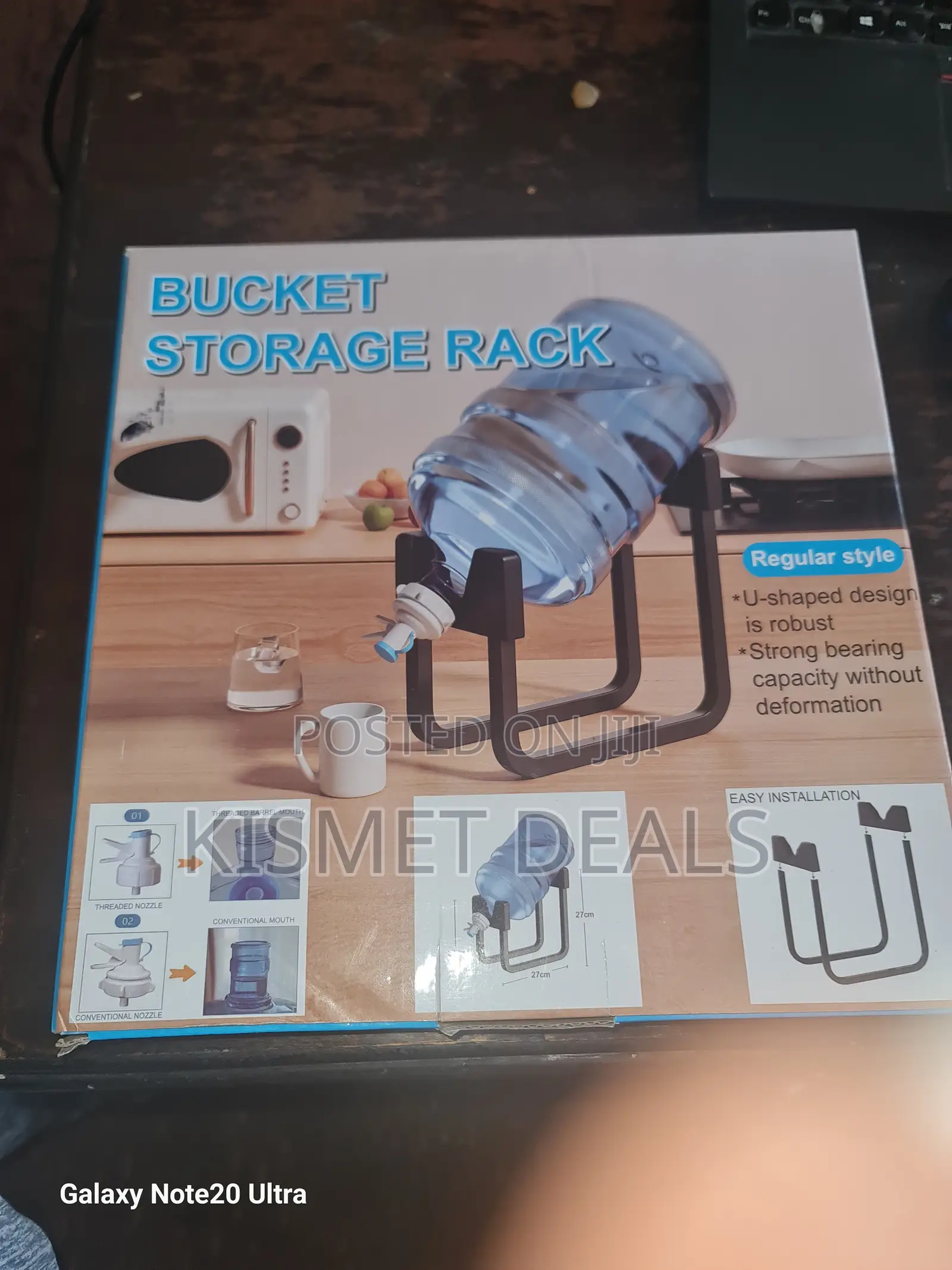 Water Dispenser Bucket Storage Rack Plus Tap Cork