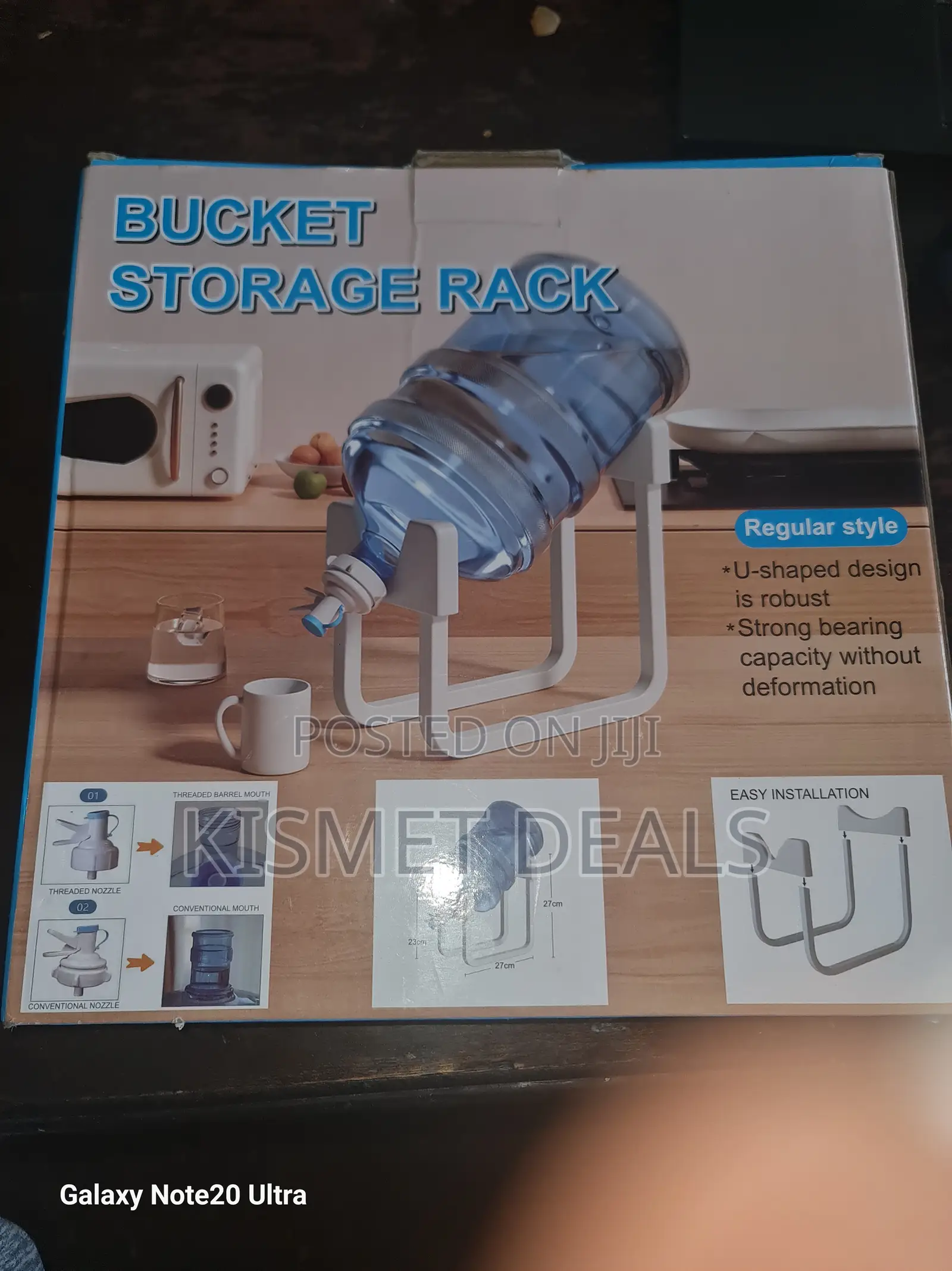 Water Dispenser Bucket Storage Rack Plus Tap Cork