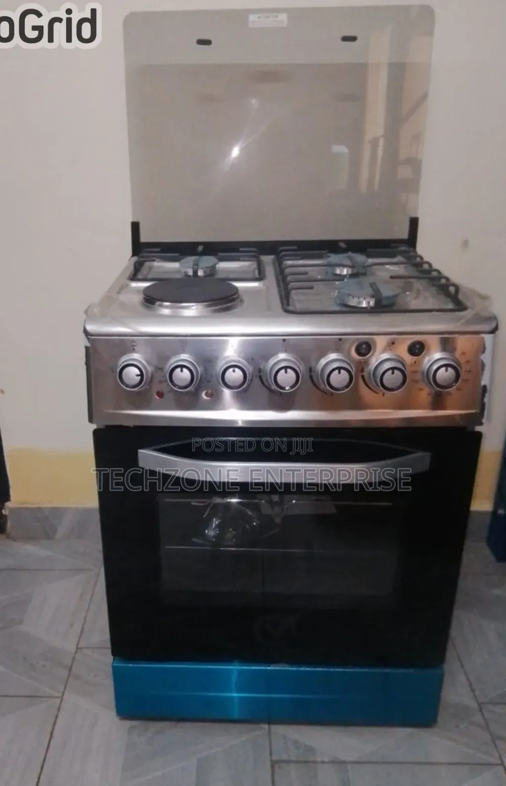 Sarahtech 3G+1E 60*60cm Standing Cooker With Rotisserie 