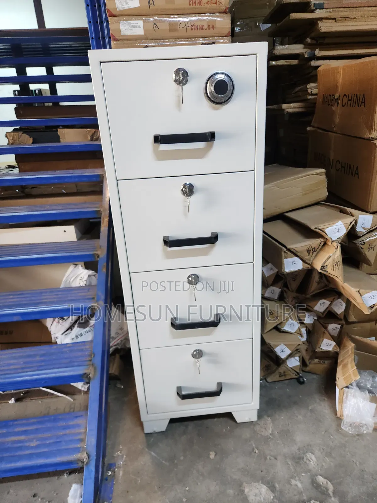4-Drawer Fireproof Filing Safe Cabinet.