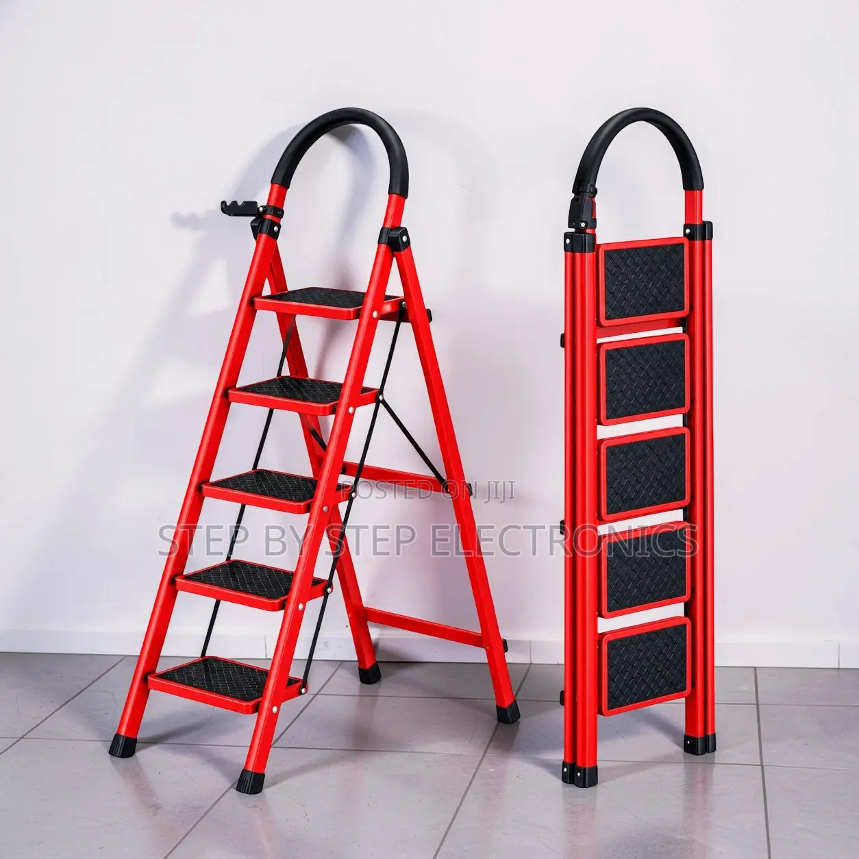 2,3,4 and 5 Step Folding Ladder Strong Hinges for Construction Tasks