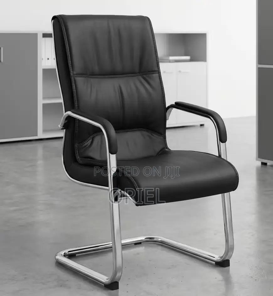 Executive Padded Leather Visitor Chair