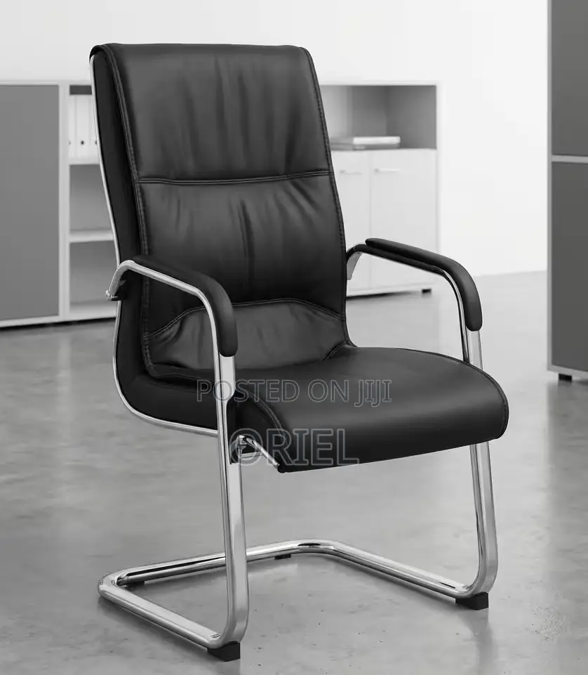 Executive Padded Leather Visitor Chair