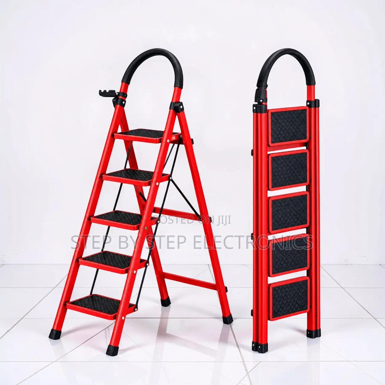 2,3,4 and 5 Step Folding Ladder Secure Lock for Decorating Tasks