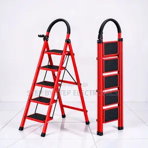 2,3,4 and 5 Step Folding Ladder Secure Lock for Decorating Tasks