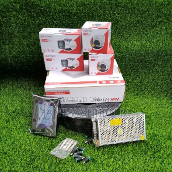 Hikvision 2MP 4PCS Smart Hybrid CCTV Security Package