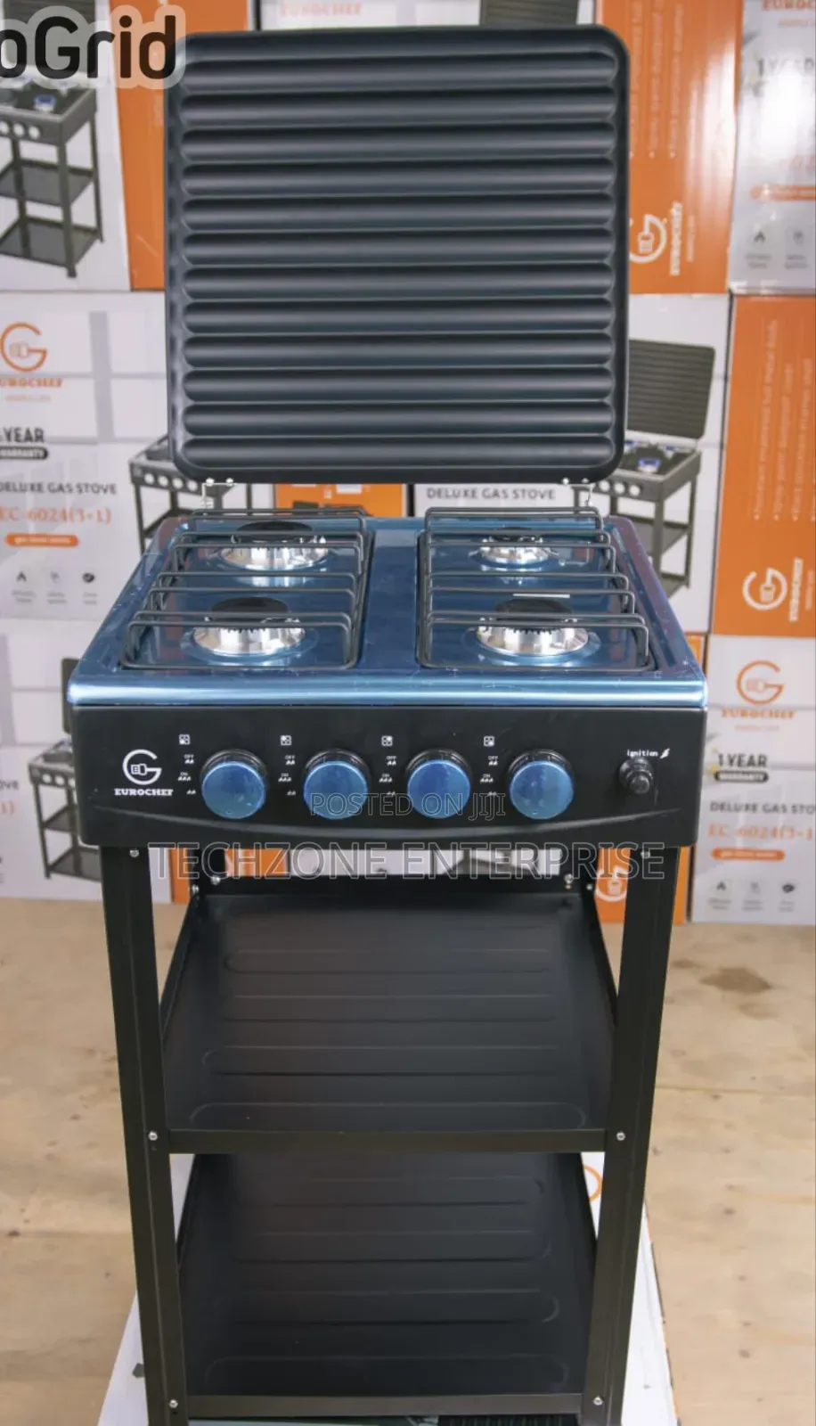 Eurochef Full Gas Cooker With Shelf With Auto Ignition 