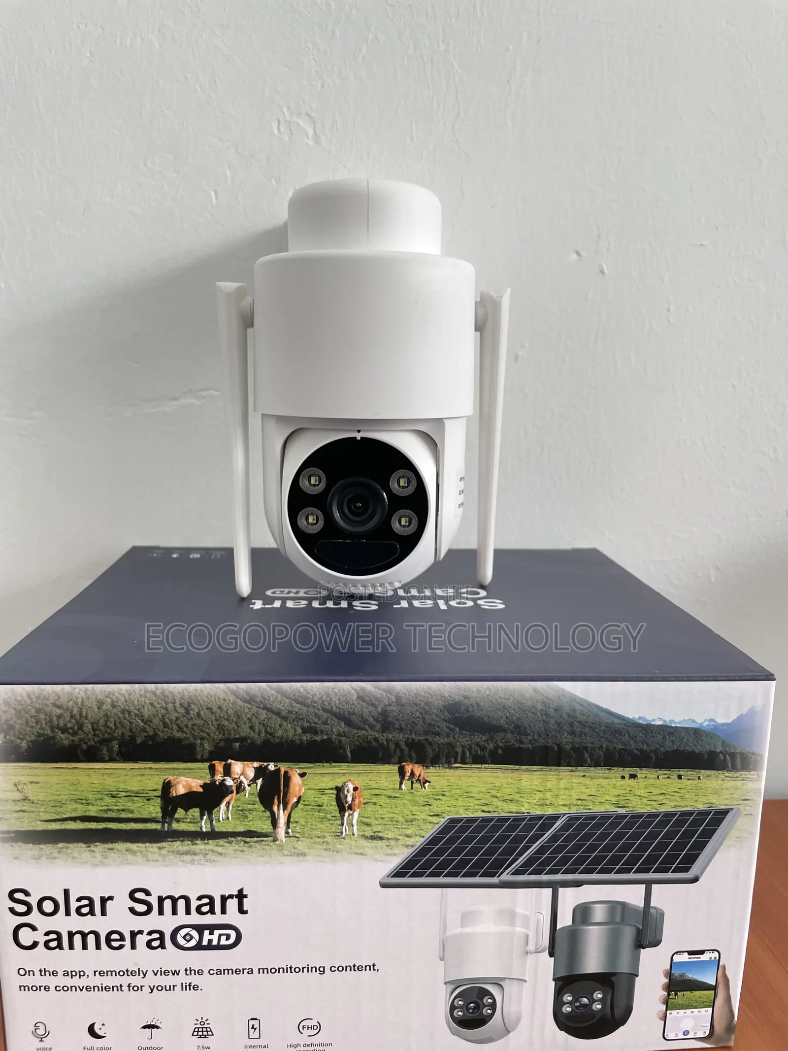 Single Lens Solar CCTV Camera