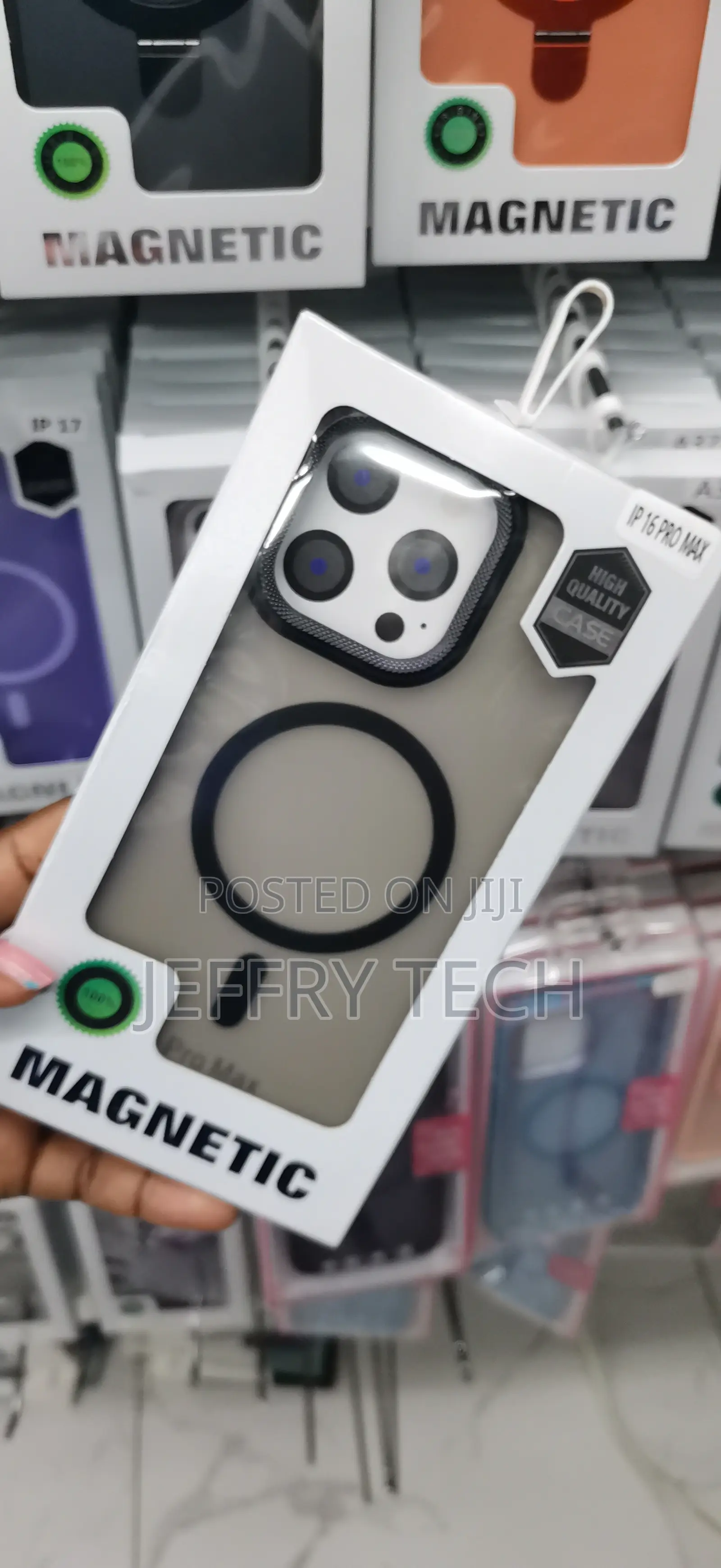 Matte MagSafe Case for iPhone 16 Pro Max Camera Ring and Magnetic