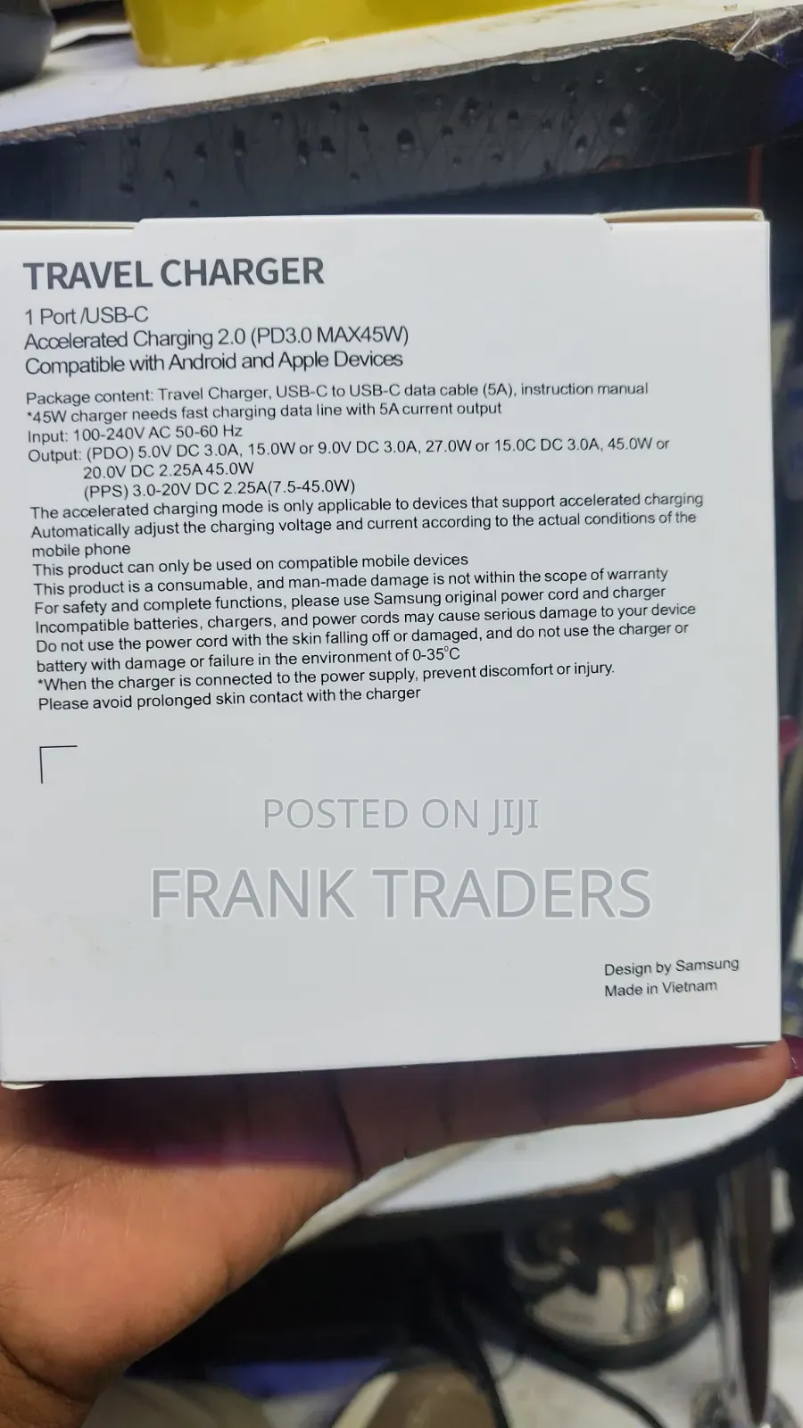 Original 45w Adapter USB C to USB C