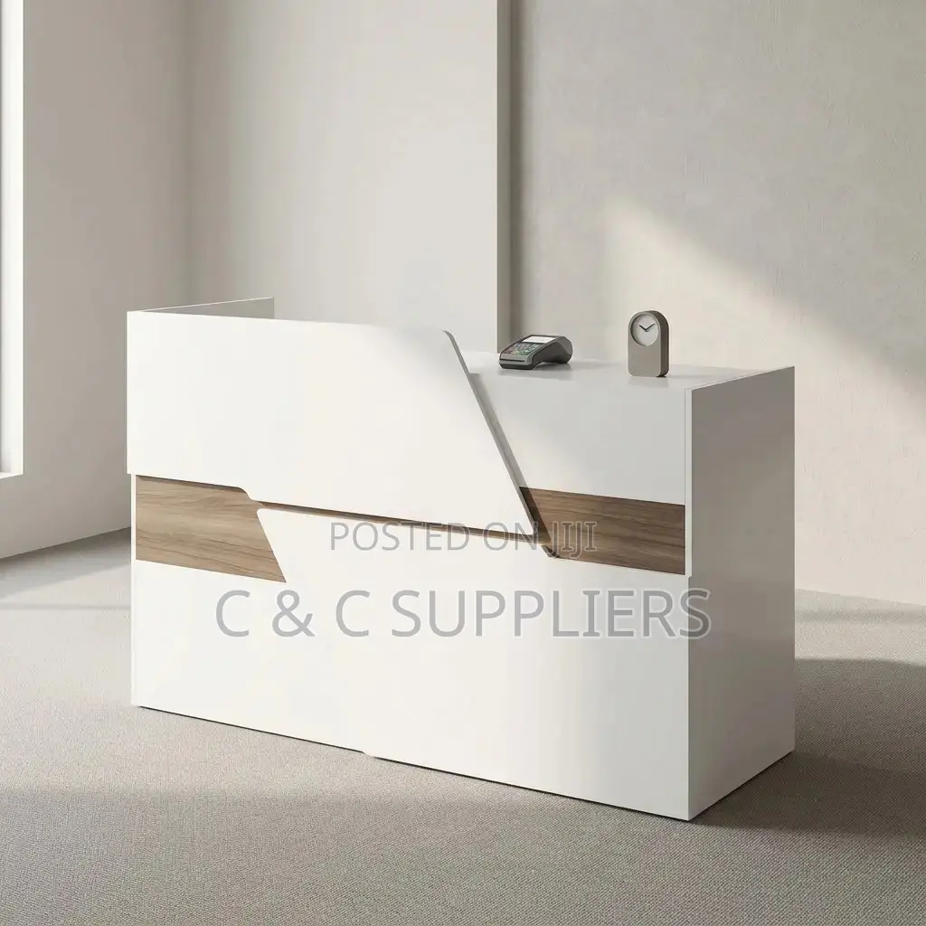 White Front Office Reception Desk-1.6m