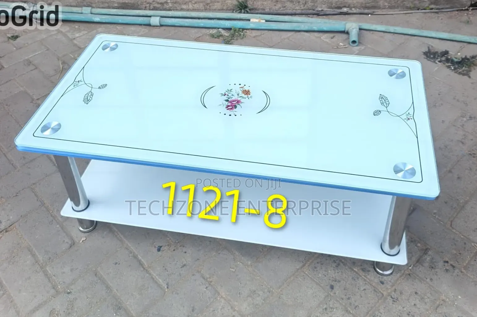 Classy Heavy Glass Coffee Table, White 
