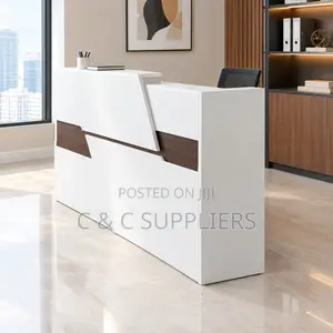 White Front Office Reception Desk-1.6m