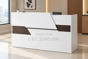 White Front Office Reception Desk-1.6m