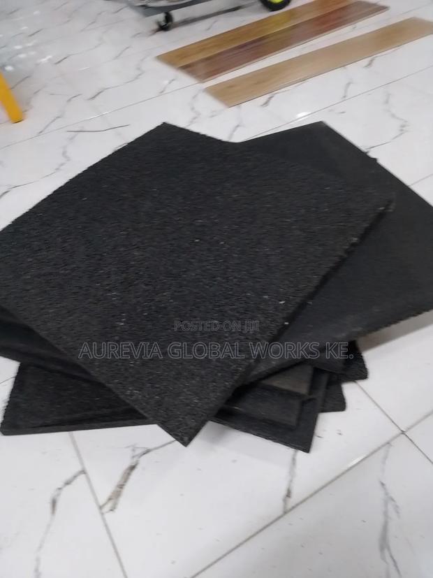 Black Durable Gym Mat/Tiles - main view