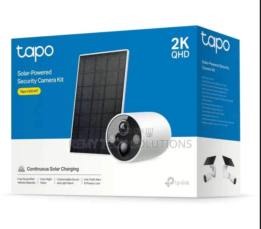 Tp Link Tapo C425 KIT Solar-Powered Security Camera Kit