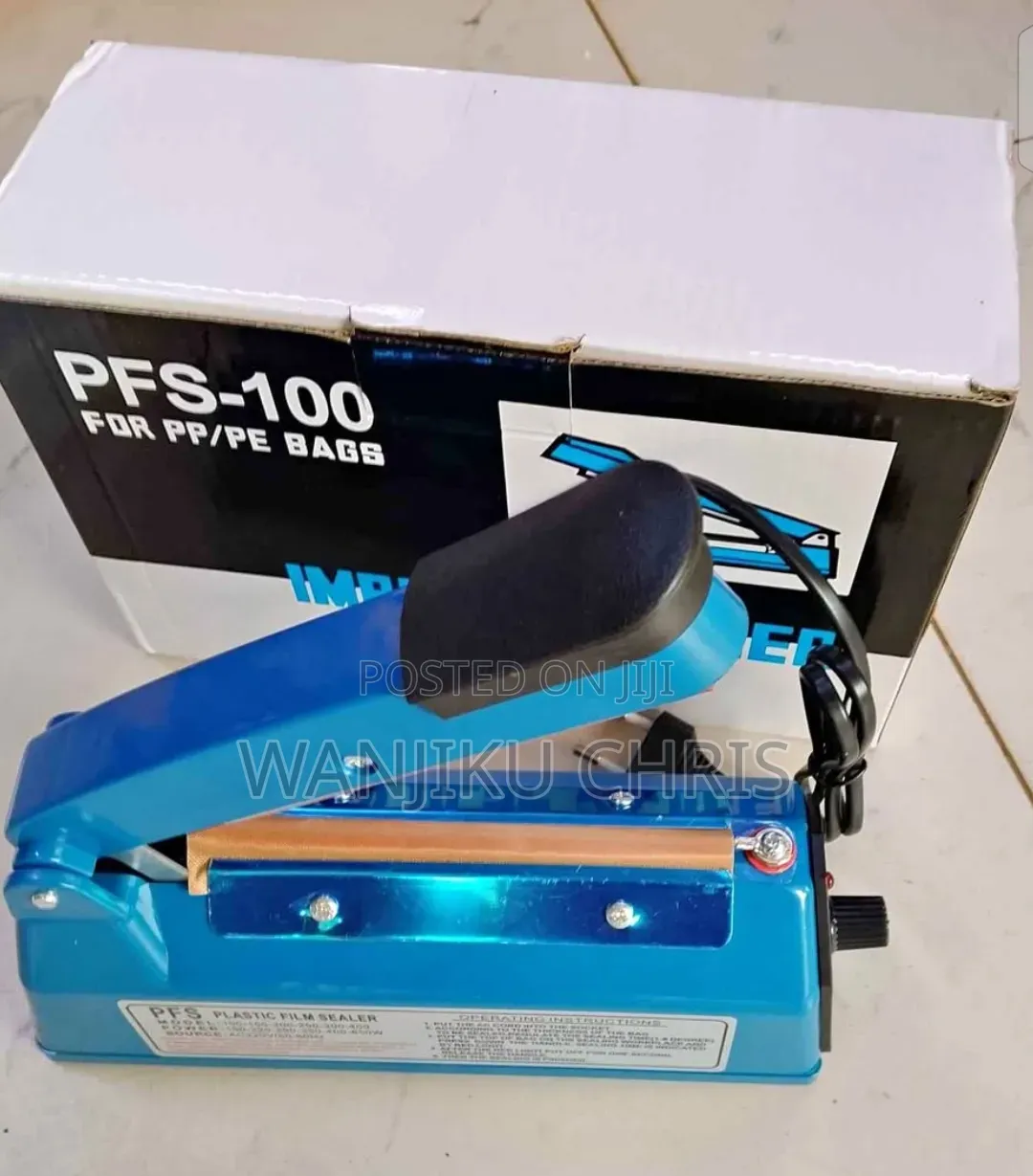 Electric Plastic Impulse Sealer/100mm Sealing Machine
