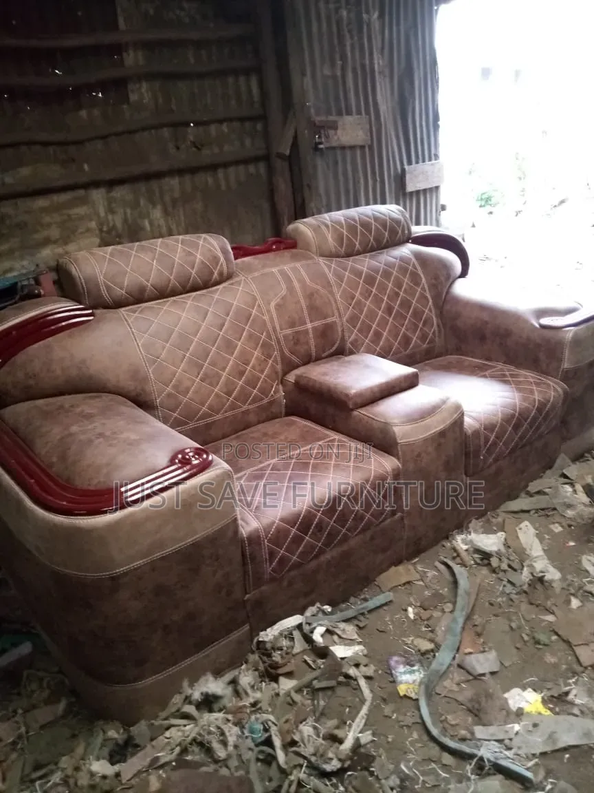 Sofa Set 5 Seater Semi Recliner
