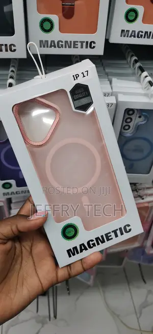Magnetic Case a Stylish Rose Gold Camera and a Back for the iPhone 17