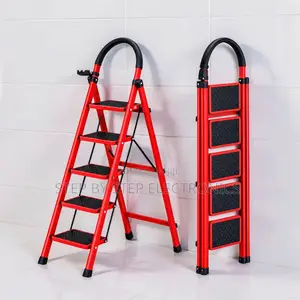 2,3,4 and 5 Step Folding Ladder Space Saving for Electrical Work