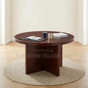 4-Person Circular Conference Table