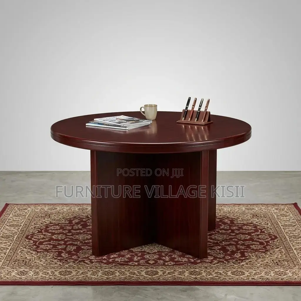 4-Person Circular Conference Table