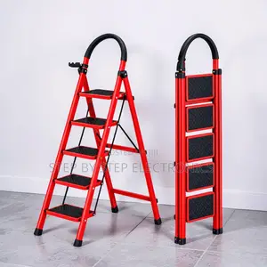 2,3,4 and 5 Step Folding Ladder Lightweight Frame for Gardening Tasks