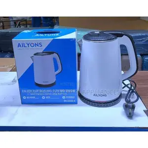 AILYONS FK-0306 Stainless Steel 1.8L Electric Kettle-White
