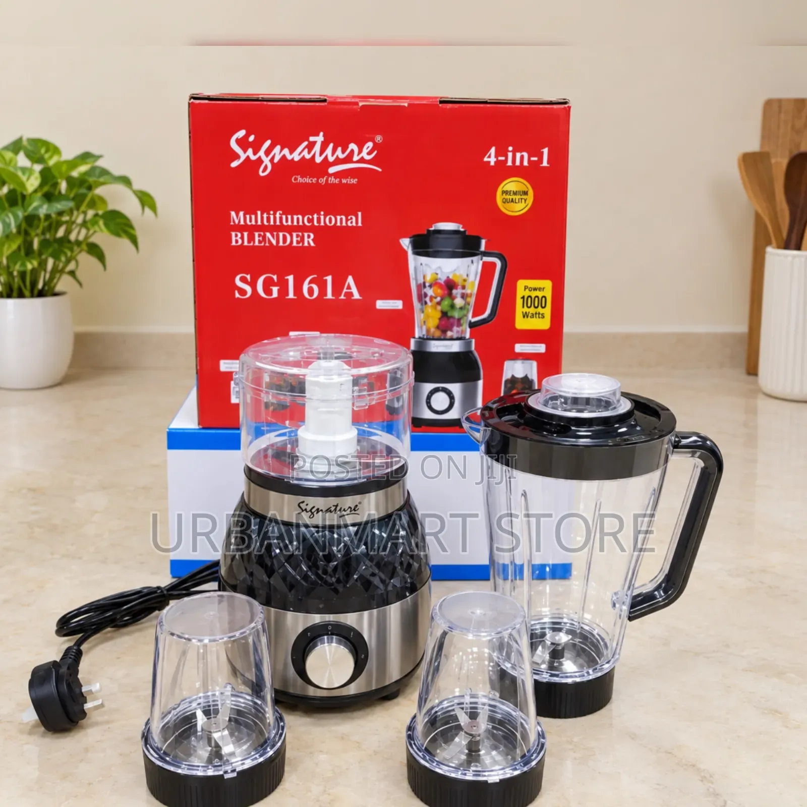 Signature 1000W 4-in-1 Blender and Food Processor